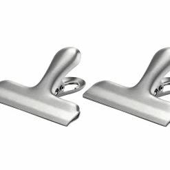 Noch Mehr Küchenhelfer Weis Verschlussklammern Breit 2erSet Edelstahl